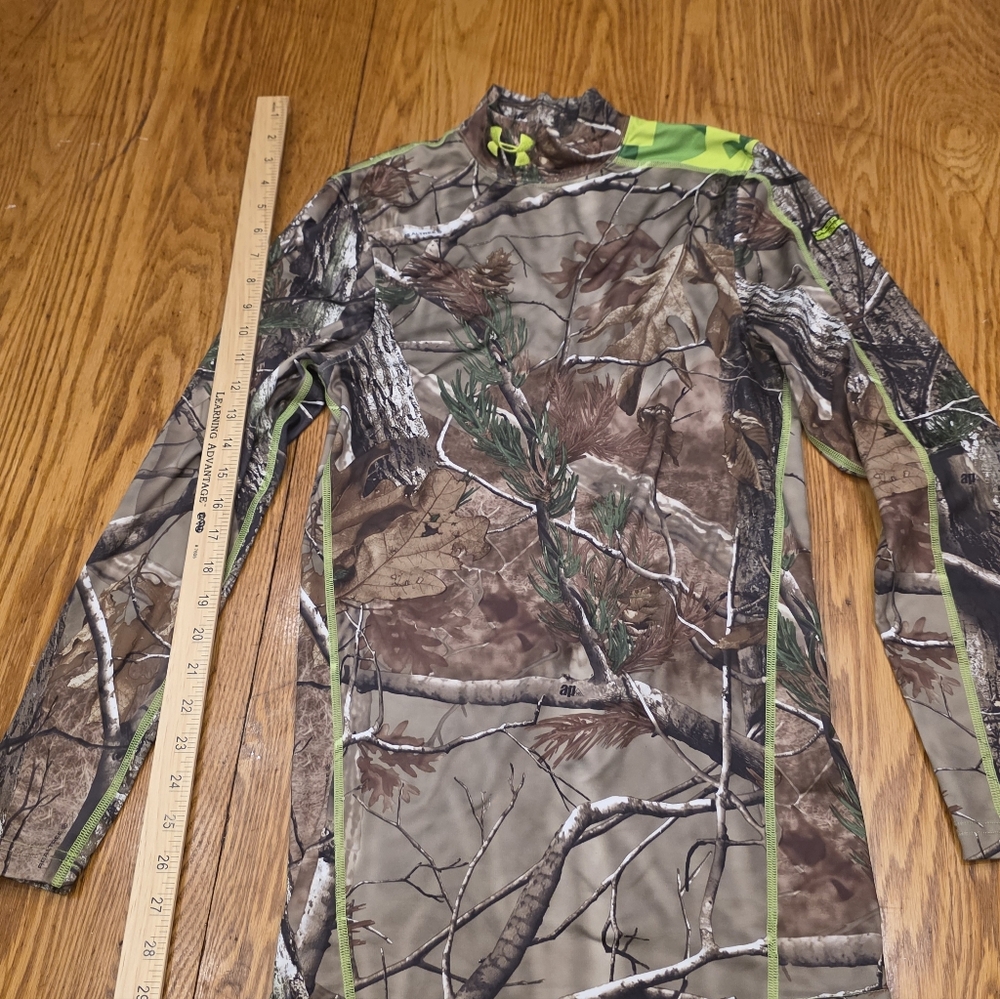 Men Under Armour ColdGear Infrared Scent Control EVO LS Shirt Camo Small